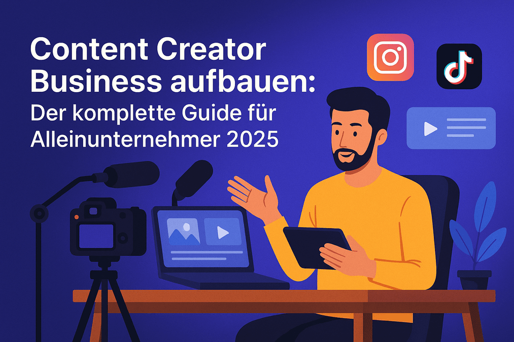Content Creator Business aufbauen: Der komplette Guide für Alleinunternehmer 2025